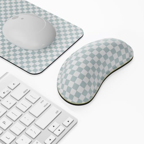 Dapesuom Mouse Wrist Rest, Cute Ergonomic Memory Foam Mouse Wrist for Computer Desk Mats Support, Hand Rest Pad Cushion for Gaming, Office, Laptop, Men, Women, Pain Relief & Easy Typing, Sage Green