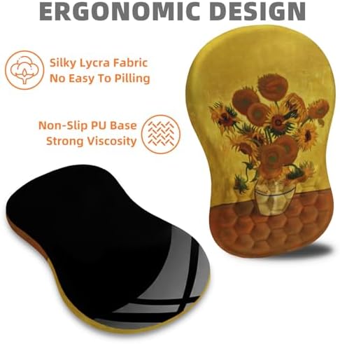 Ergonomic Mouse Pad Wrist Support for Carpal Tunnel Pain Relief