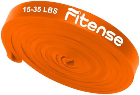 Fitense Resistance Bands Set - Pull Up Bands for Men Women, Exercise Bands Resistance with Door Anchor, Training Poster & Pouch for Body Stretching, Pull Up Assist