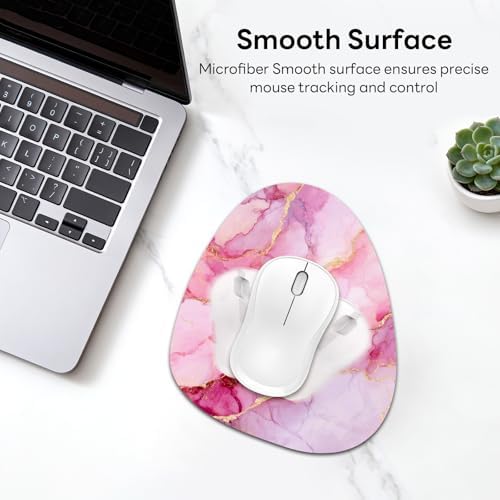 Water Drop Mouse Pad 7.3x8in Non-Slip for Laptop, Leaves