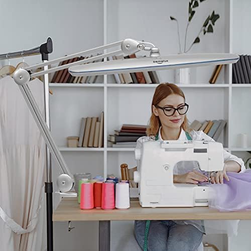 23-Inch LED Task Lamp with Clamp, 24W 2200LM, Silver