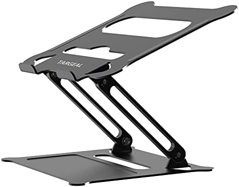 Adjustable Laptop Stand,Portable Laptop Computer Stand Riser&Multi-Angle Stand with Heat-Vent to Elevate Laptop Holder for Mac,Notebook,Lenovo KT1-black