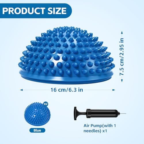biguphate Wobble Cushion Set with Hedgehog Balance Pods & Pump