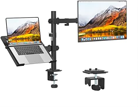 Monitor and Laptop Mount for 13"-27" Screens and Notebook up to 17 inch