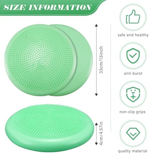Libima 8 Pcs Wiggle Seat for Sensory Kids Flexible Wobble Cushion Non Slip Balance Disc for Adults Core Strength Physical Exercise Improve Posture School Home Office