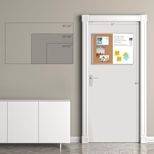 ARCOBIS Cork Board White Board Combo