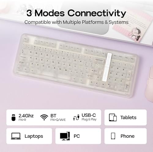 KiiBoom Phantom98 Lite 96% Wireless Mechanical Gaming Keyboard, VIA Custom