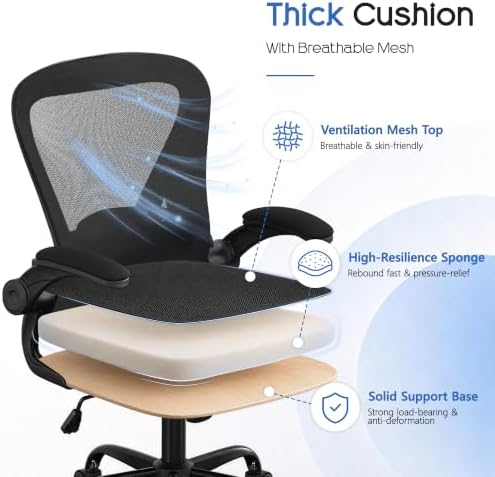Office Chair,Ergonomic Office Chair with Lumbar Support,Computer Desk Chair