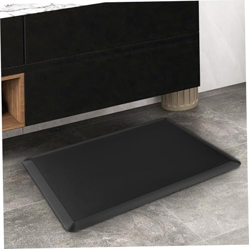 BESTOYARD Cushioned Anti-Fatigue Mat 44x71x1.2CM Non-Slip Kitchen Floor Mat for Standing Desk Ergonomic Comfort Pad for Office and Home Use Black