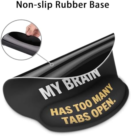 Britimes Ergonomic Mouse Pad with Wrist Support, Cat Animal