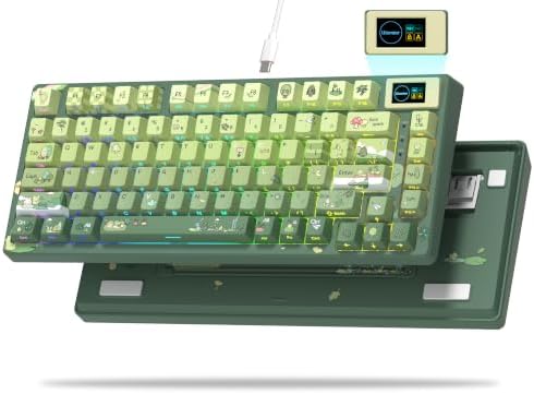 Womier SK80 75% Keyboard with Color Multimedia Display Mechanical Keyboard