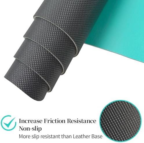 Leather Desk Pad Mat, Green Desk Mat, 23.6" x 13.7"