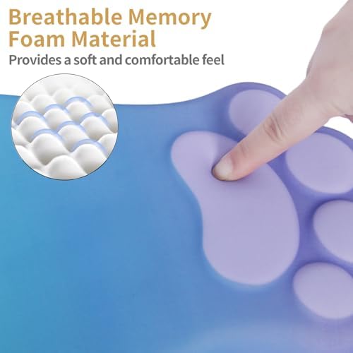 L-SPOUTTO Ergonomic Mouse Pad with Wrist Rest,Cute Mouse Pad Wrist Support