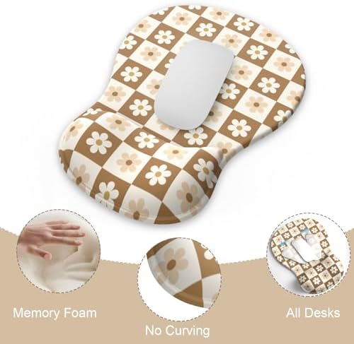 AKIT Ergonomic Mouse Pad with Wrist Support & Keyboard Wrist Rest Set