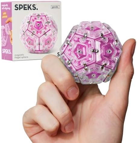 Speks Geode Magnetic Sensory Sphere, Stress Relief Tool, Executive Desk Toy