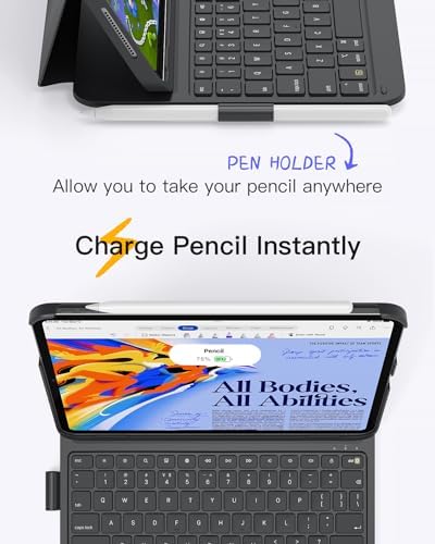 Inateck for iPad (A16) 11th/10th Gen Case with Keyboard, Ultralight 427g