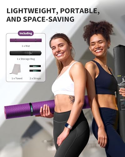 CAMBIVO 72''x48'' Large Yoga Mat, Extra Thick TPE Workout Mat