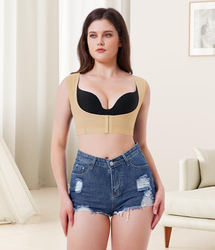 URSEXYLY Upper Back Brace for Women Breathable Posture Corrector Posture Support Back Straightener Pain Relief(Beige,2XL)