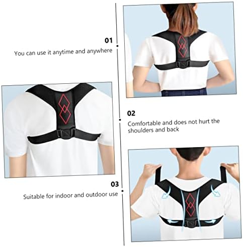 1pc Adjustable Posture Corrector for Back Support Flexible Hunchback Trainer Belt for Men Women Made of Pu for Comfortable Sitting Posture Correction