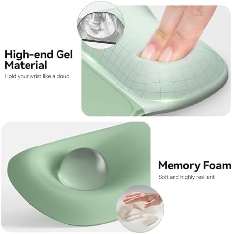 TECKNET Gel Ergonomic Mouse Pad & Keyboard Wrist Rest & Coaster