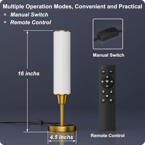 Nukanu Table Lamp with Remote, Gold