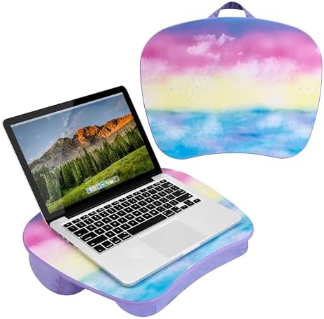 LAPGEAR MyStyle Lap Desk – Sunset Watercolor, Fits 15.6” Laptops