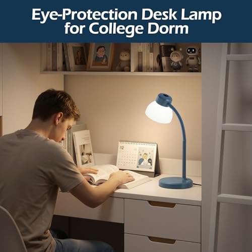 Desk Lamps for Home Office,Small LED Reading Lamp,5000K Eye-Care Desk Light