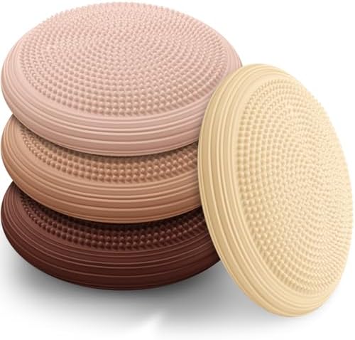 Libima 4 Pcs Wiggle Seat Inflated Wobble Cushion for Kids