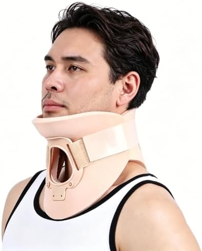 Compatible with Lightweight Foam Neck Brace, Soft Cervical Collar, Height 3 1/4 Inch Neck Immobilizer, Neck Traction Support for Neck Pain Relief, Adjustable Neck and Head Stabilizer (L)