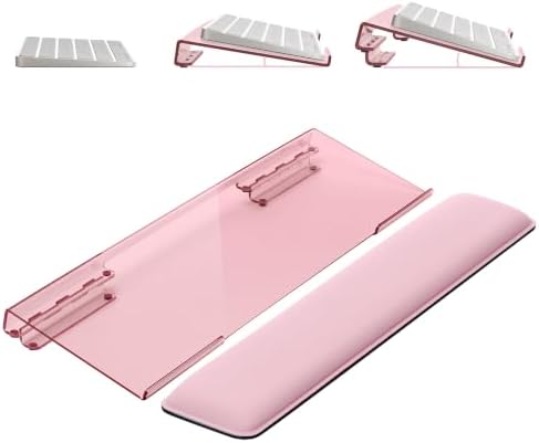 Adjustable Computer Keyboard Stand for Desktop, Keyboard Holder Wrist Rest