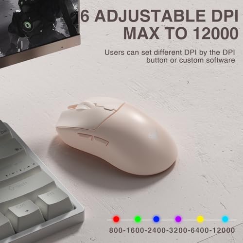 AULA SC580X Wireless Gaming Mouse, Tri-Mode Gaming Mice & 12000 DPI