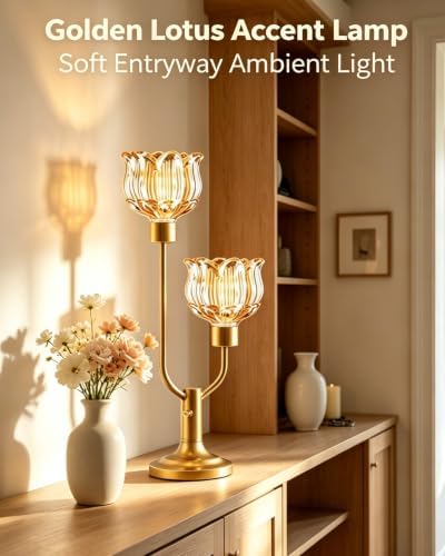 Lightdot Mid Century Modern Table Lamps Set of 2 Dimmable Amber Glass Lamp