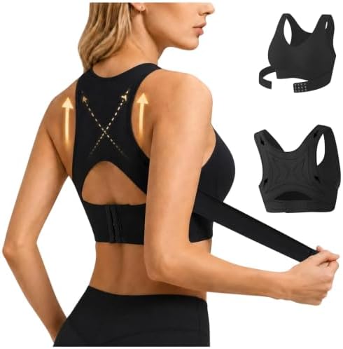Posture Corrector Bra for Women Wireless Back Support Plus Size Sports Bra