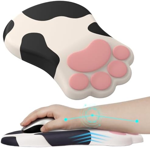 L-SPOUTTO Ergonomic Mouse Pad with Wrist Rest,Cute Mouse Pad Wrist Support
