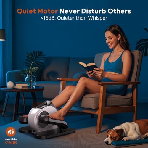 HitGo Under Desk Elliptical for Seniors, Electric Leg Exerciser with Remote