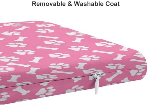 Cute Portable Lightweight Seat Pad Pink Paw Bone