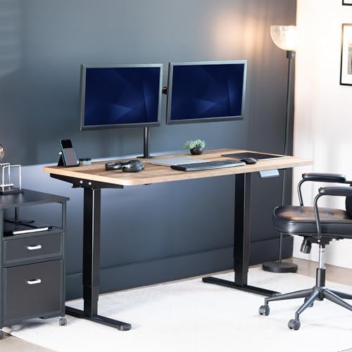 VIVO Reclaimed Wood 55 x 28 in Standing Desk, DESK-KIT-2B55P