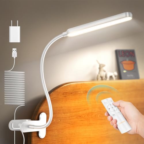 Glocusent 38 LED Clip On Light,5W Eye Caring Book Lights for Reading