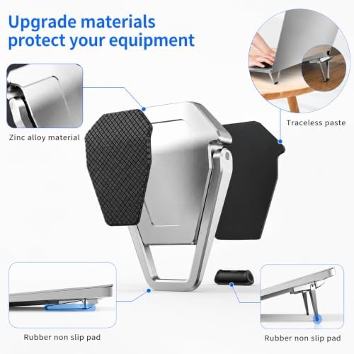 Xthrotsenk 4PCS Laptop Stand Foldable, Portable Keyboard Riser