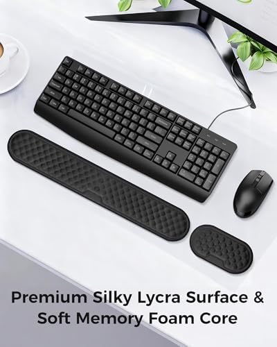 Ergonomic Wrist Support for Computer Keyboard and Mouse, 2-Piece Set