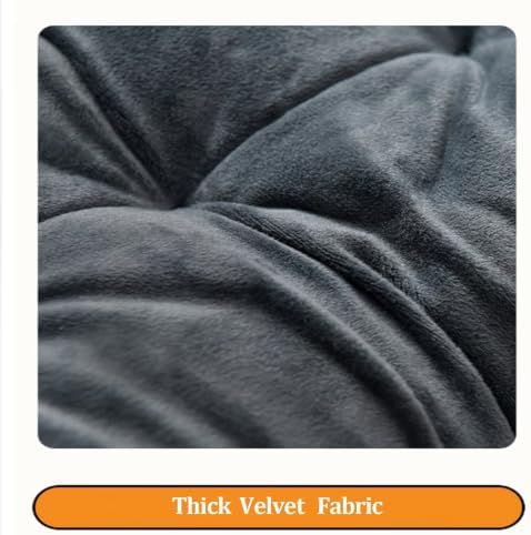 Velvet Rocking Chair Cushions Recliner Cushions with Ties for Home Office