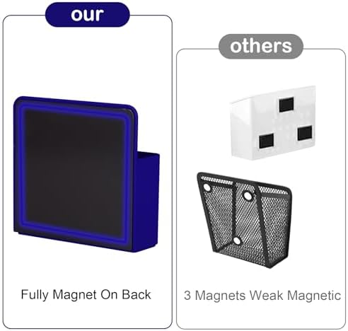 KITANIS Magnetic Pen Holder,2 Pack Magnetic Dry Erase Marker Holder with Generous Compartments,Strong Magnet Storage Marker Pen Pencil Organizer for Refrigerator,Whiteboard,Locker Accessories