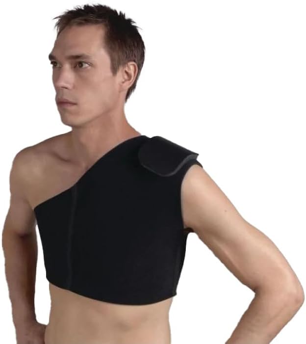 Saunders Sully AC With Pad, Maximum Comfort Shoulder Stabilizer, Designed to Fit Either Right or Left Shoulder, Medium