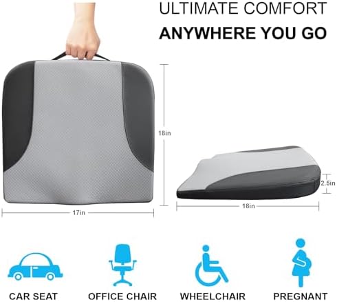 Allaboutsla Car Seat Cushion, Car Seat Cushions for Long Driving