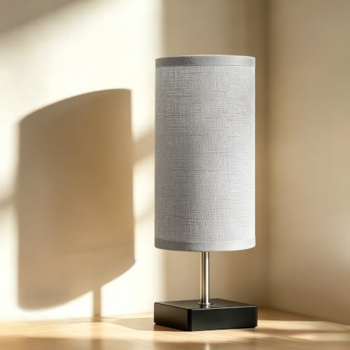 Cordless Table Lamp Rechargeable Touch Dimmable(Gray)