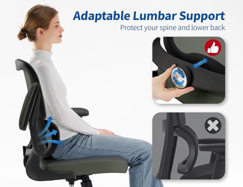 TRALT Ergonomic Office Chair Desk Chair with Adjustable Lumbar Support