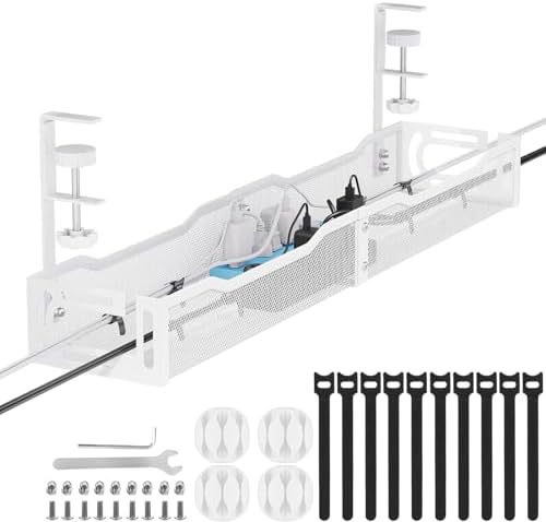 Cable Management, 25'' Cable Management Under Desk, Cable Tray