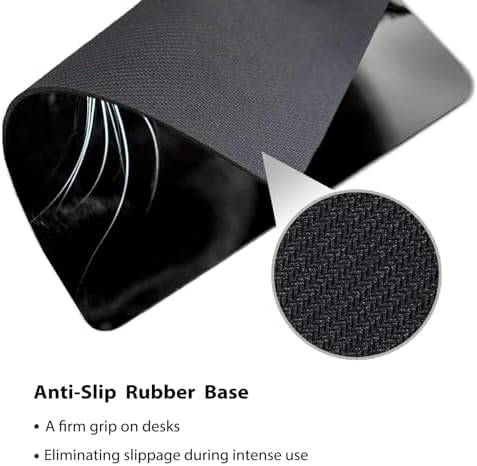 9.5x7.9 Inch Office/Gaming Mouse Pad, Mysterious Black Cat with Bright Eyes, Cute Anti-Slip Mat for Desk Decor