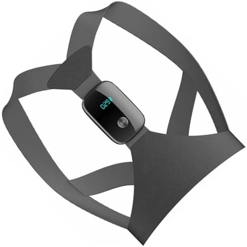 Smart Posture Corrector Belt Electronic Reminder, Back and Shoulder Hunchback Corrector for Adults, Black Adjustable Posture Brace for Back Support and Sitting Correction