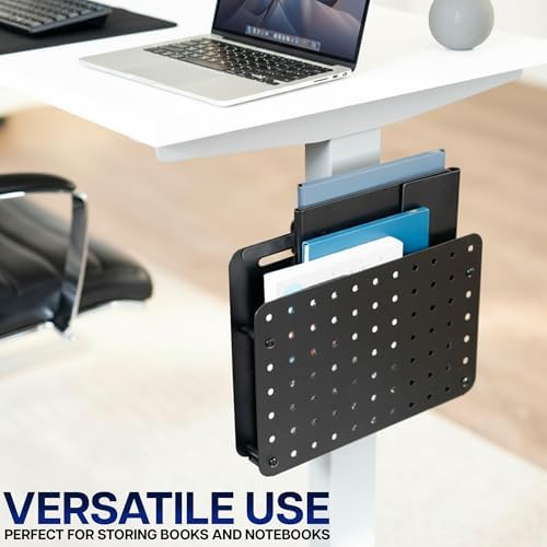 VIVO Black Clamp-on 14 x 11 in Desk Leg Laptop Mount Holder, Mount-LHS1